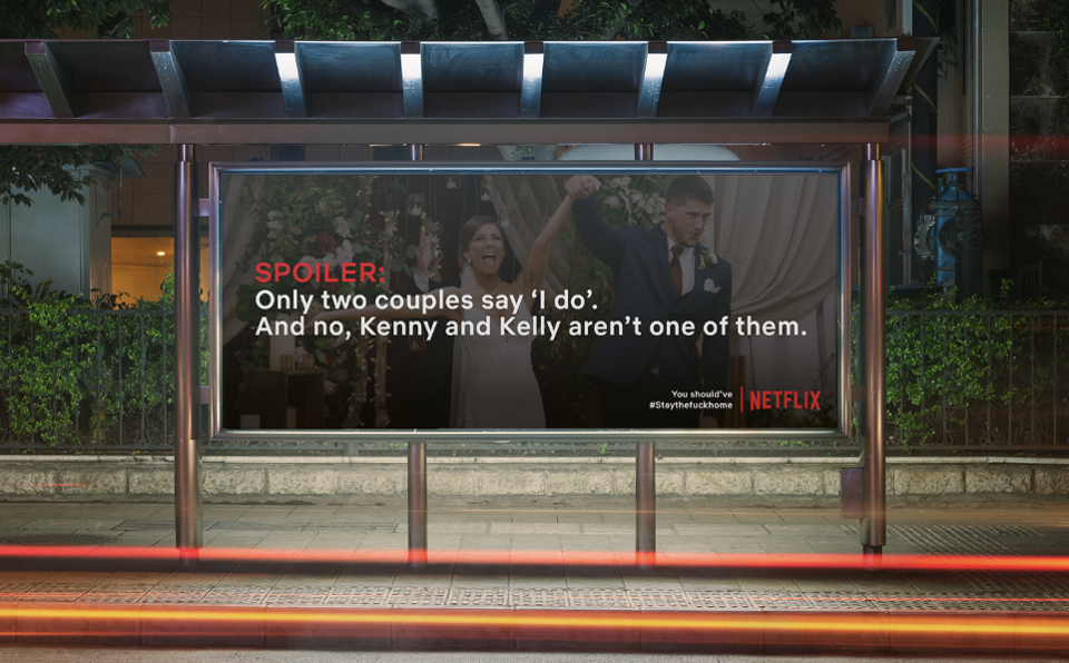 Students Put Netflix Spoilers on Billboards to Encourage People to Stay Home